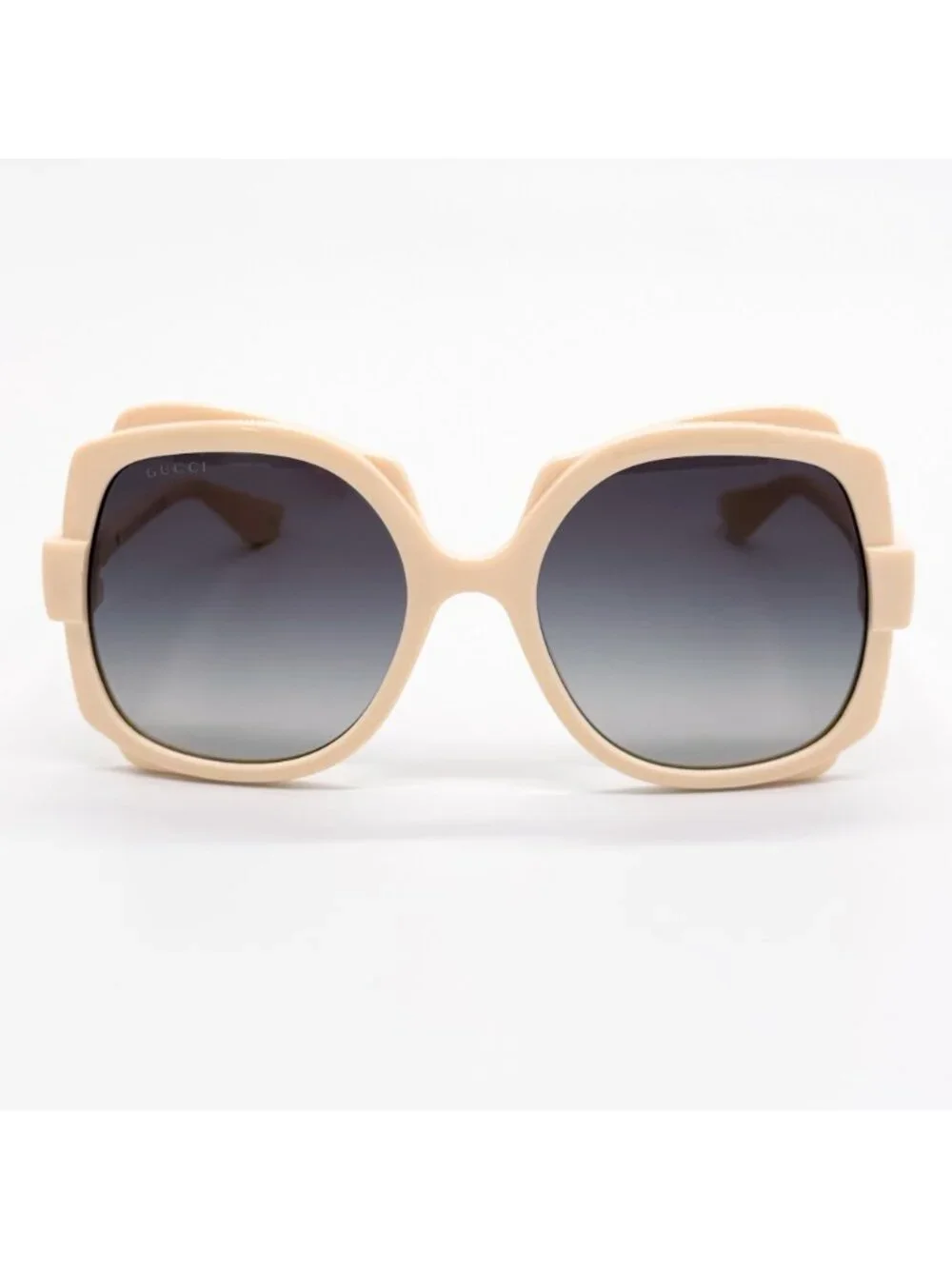 New Gucci White Gray Women Oversized Sunglasses GG1431S 004